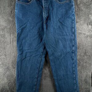 LL Bean Double L Jeans Flannel Lined Denim Men Blue Women Cotton Size 10 Regular